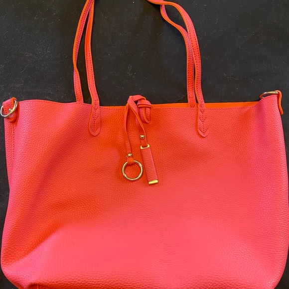 Leather tote with cosmetic bag set - Picture 2 of 7